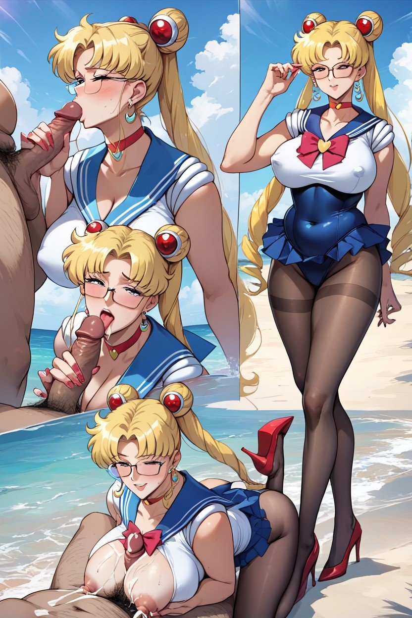 Sailor Moon, Ultra Skirt, Cum Shot퍼리 AI 포르노