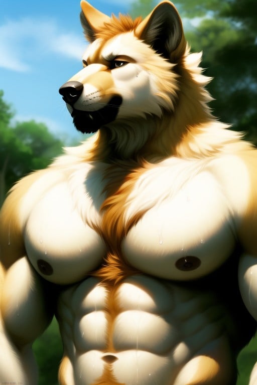 Close Up On Abs, Abs, Big Pecs AI獸人黃片