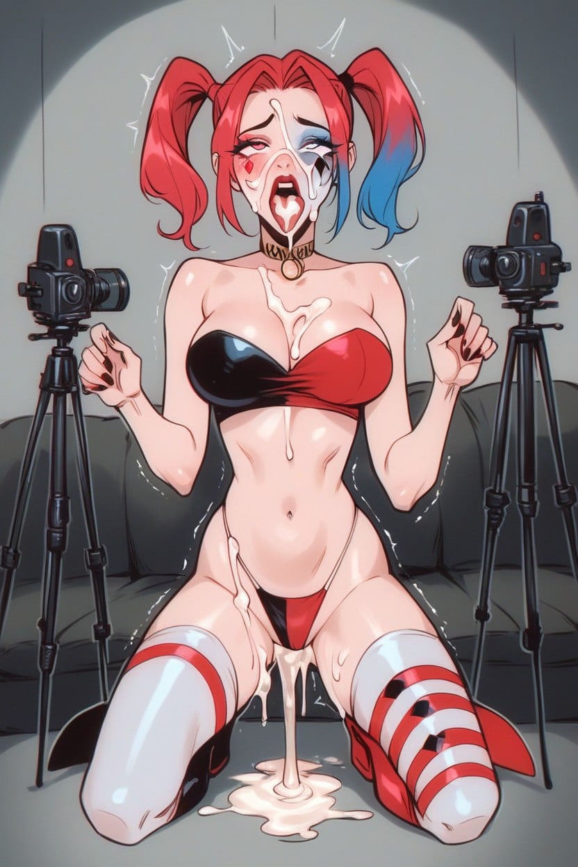 Suspended Sex, Tongue Out, Long Legs Hentai AI Porn