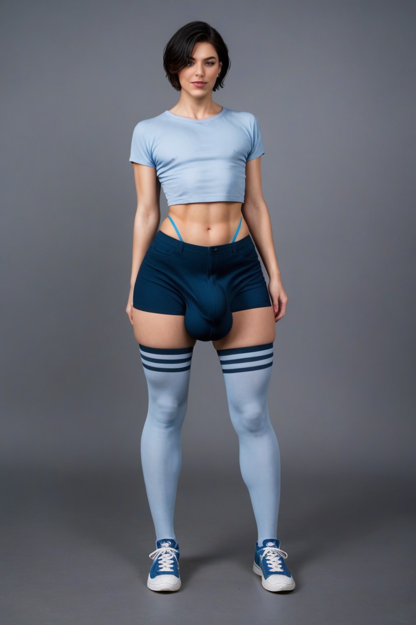 Gigantic Penis, Wide Hips, Man Porno IA transsexuelle