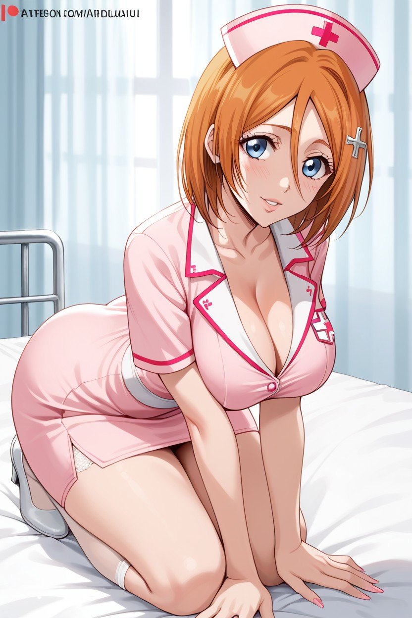 Cleavage, Saggy Huge Tits, Inoue Orihime From Bleach Furry AI Porn
