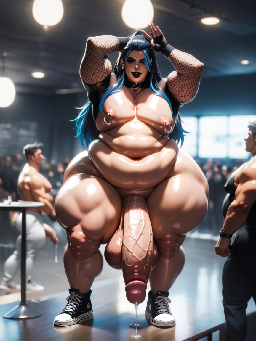 Hyper Penis Longer Than Body, Excessive Precum, モデル ゲイAIポルノ