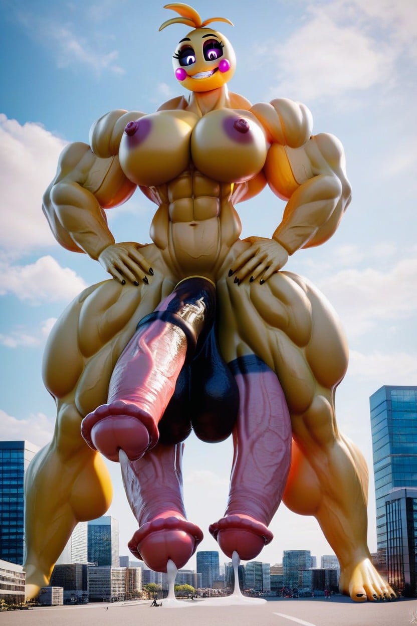 City, Toned, Futa Domination Furry AI Porn