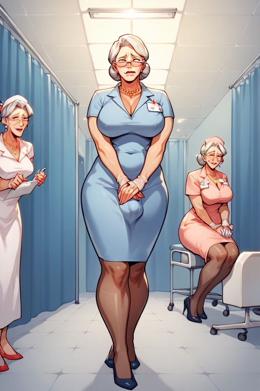 Embarrassed, Step Mom Bod, Hospital퍼리 AI 포르노