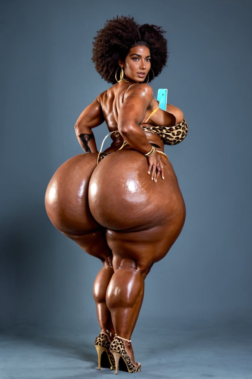 Bi Thighs, Low Swinging Hips, Wide Booty AI Porn