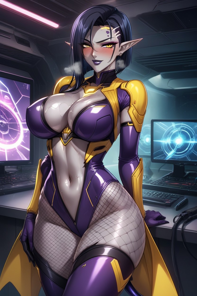 Grey Skin, 1 Person, Large Ass AI Porn