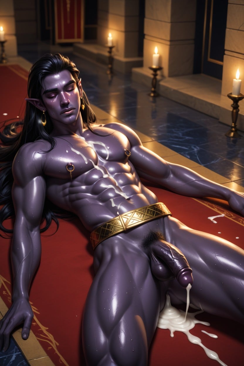 Lying On Back, Muscular Body, Femboy Porno IA Gay