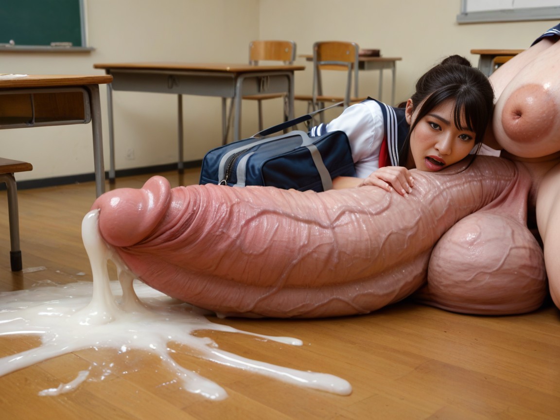Pores, Hyper Enormous Cock, School Bag AI 포르노