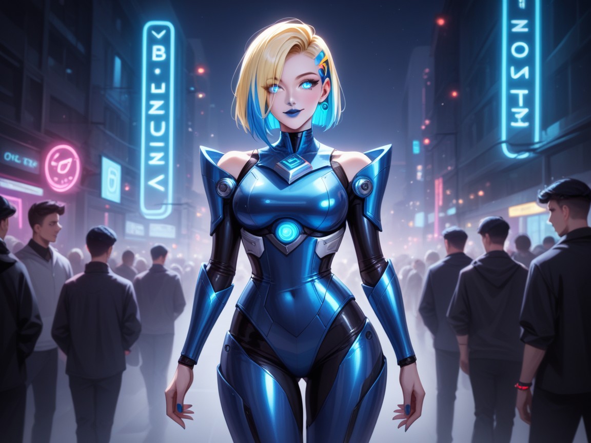 Neon, Snatched Waist, One Woman Hentai AI Porn