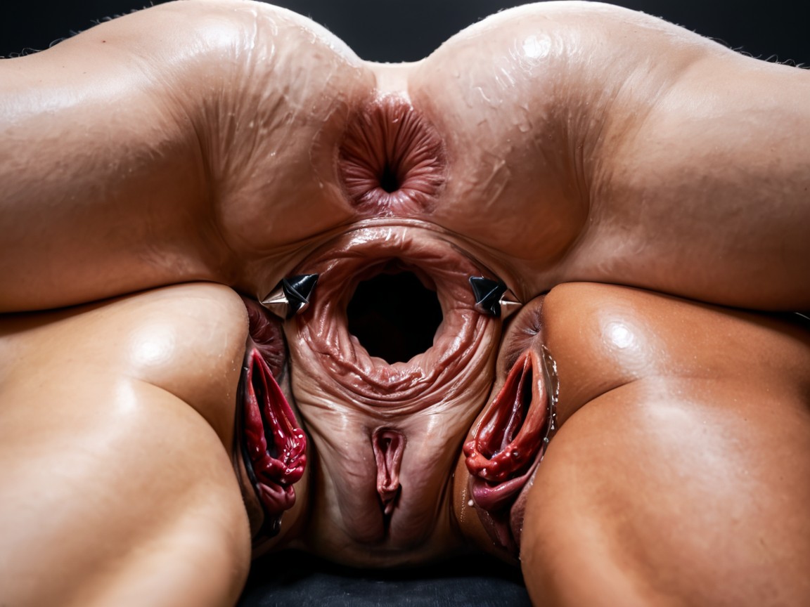 Anthro Giant Futa, Penetrating Giant Anthro Black Barbed Huge Ovipositor Into Pussy, High Resolution AI 포르노