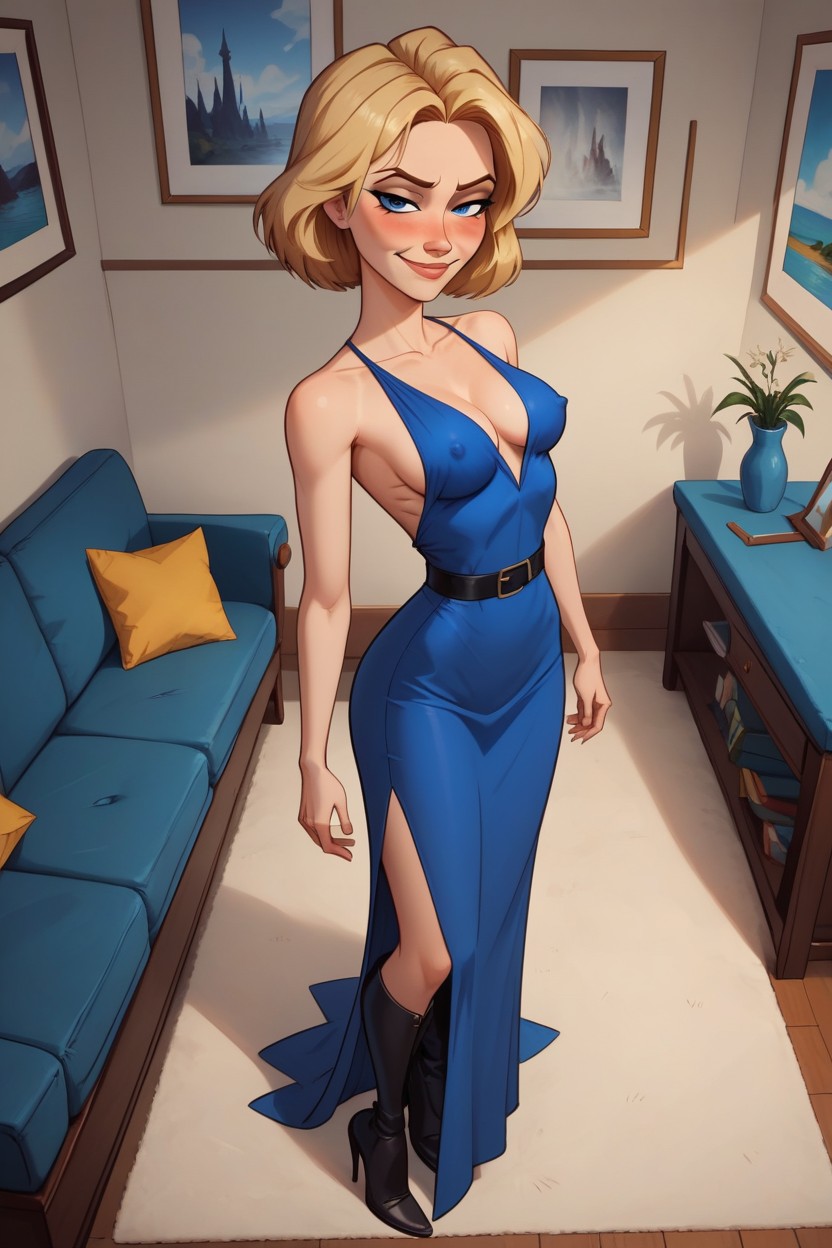小さなお尻, Lanky Legs, Lean Body AIポルノ