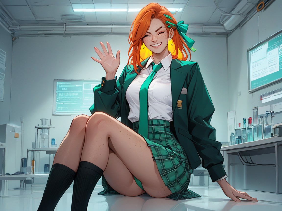 Hips Wider Than Chest, High Color Contrast, Lab Latina AI Porn