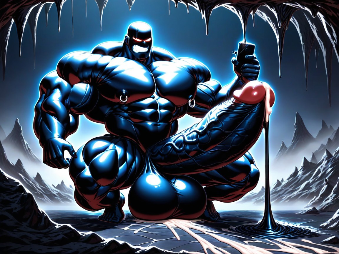 Huge Testicles, Huge Muscle, Hyper Penis AI Gay Porn
