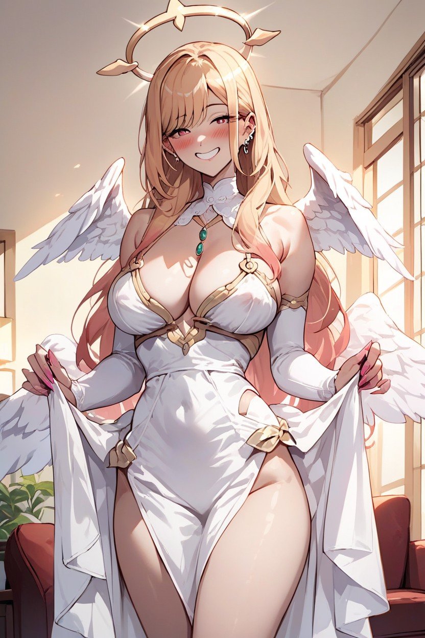 Blush, Marin Kitagawa From Sono Bisque Wa Koi Wo Suru, Angel CosplayPorno IA Hentai