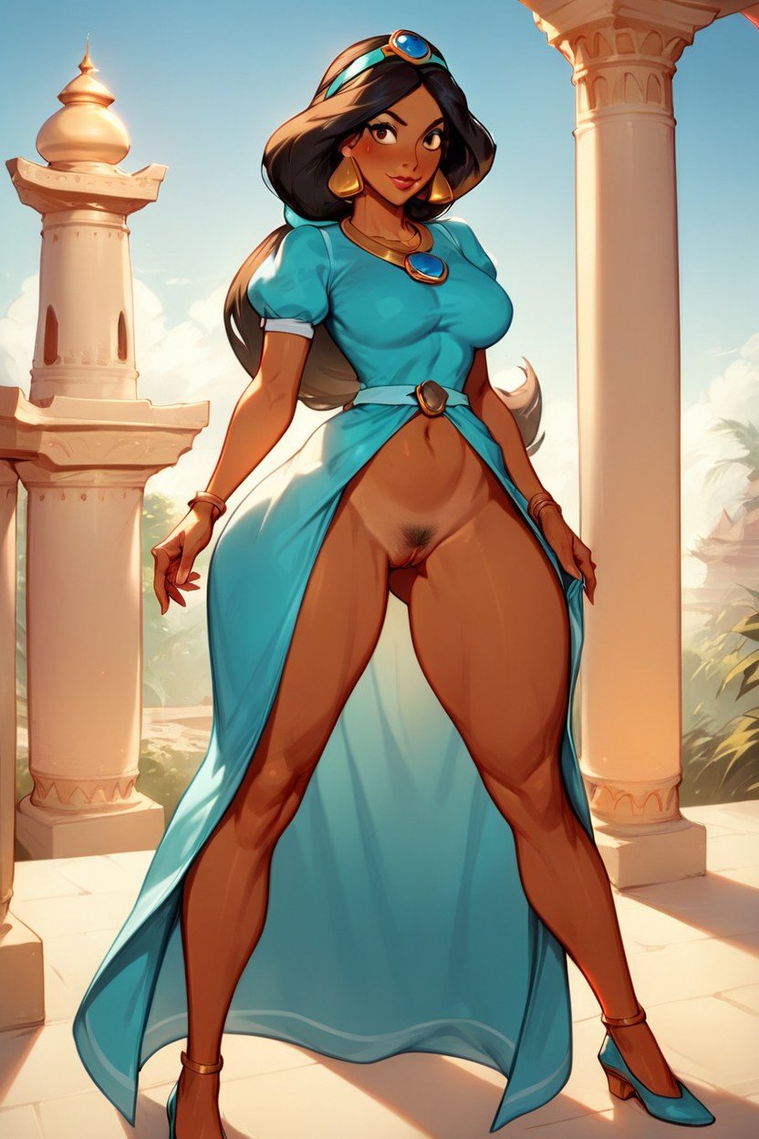 Large Hips, Brown Skin, Bust ShotPorno IA Furry