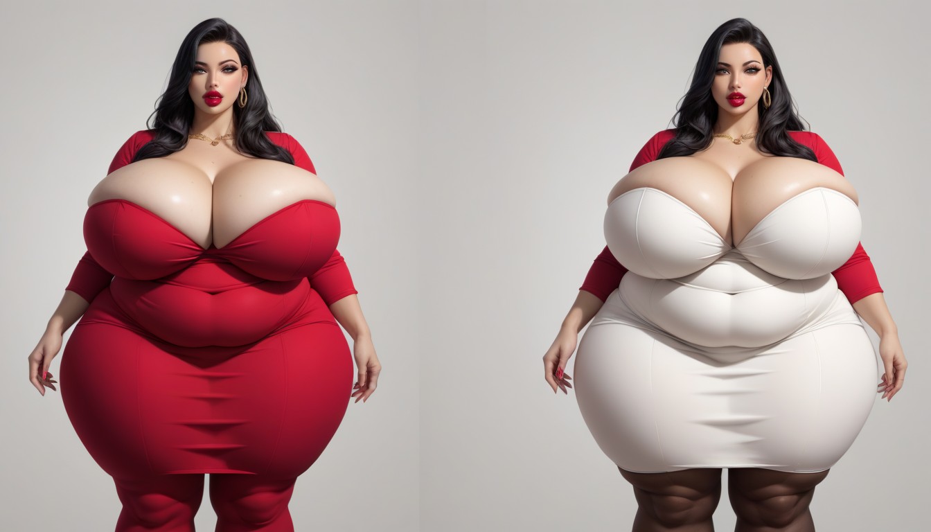 Unreal Absurdly Sized Ultra Mega Gargantuan Mega Huge Mega Fat Sized Breasts, Extremely Hugely Fat Feedee Hucow Fetish, Extra Mega Plump Porno BBW IA