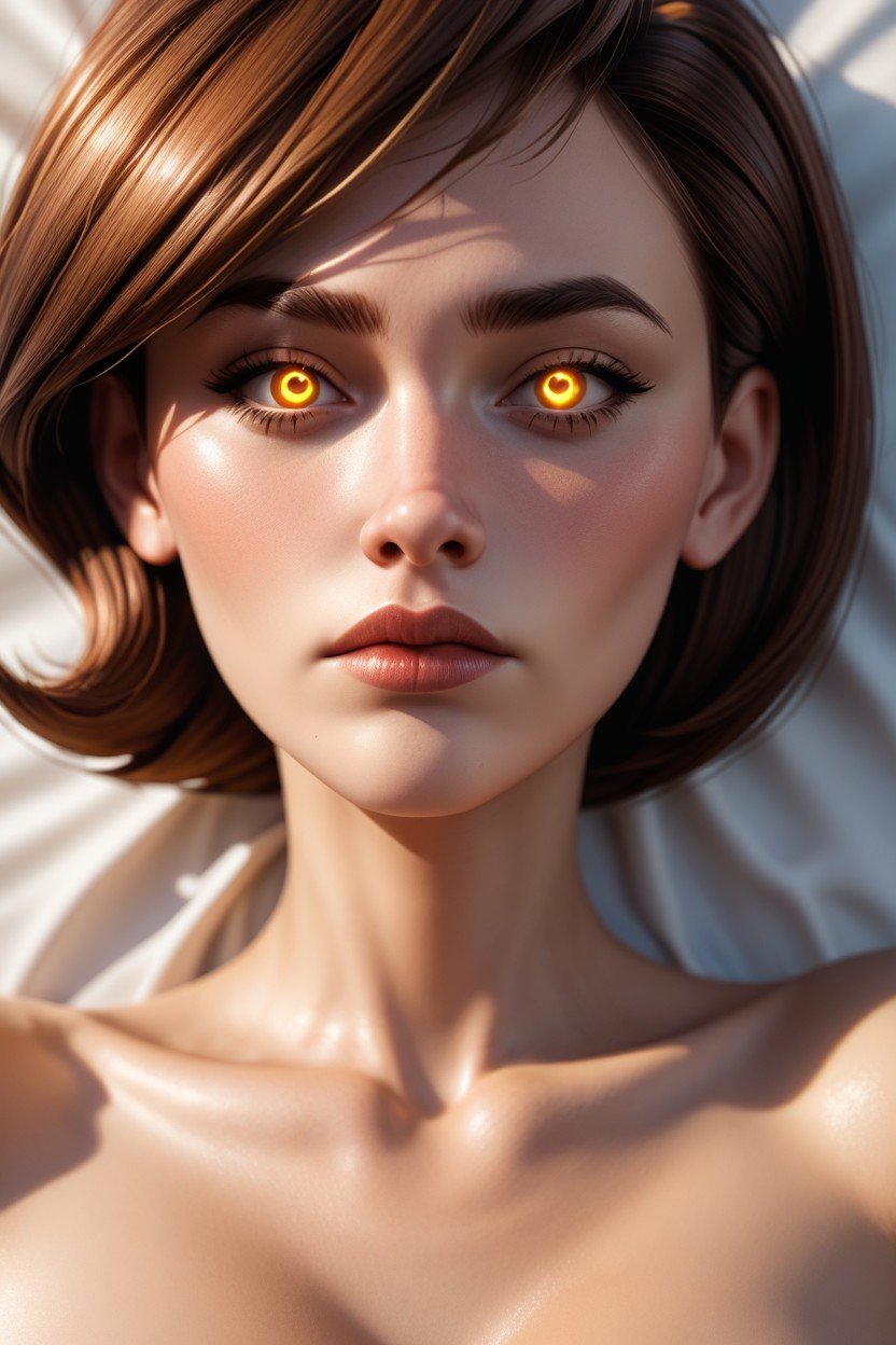 Large Glassy Glowing Eyes, Sunset, Helen Parr From Incredibles Shemale AI Porn