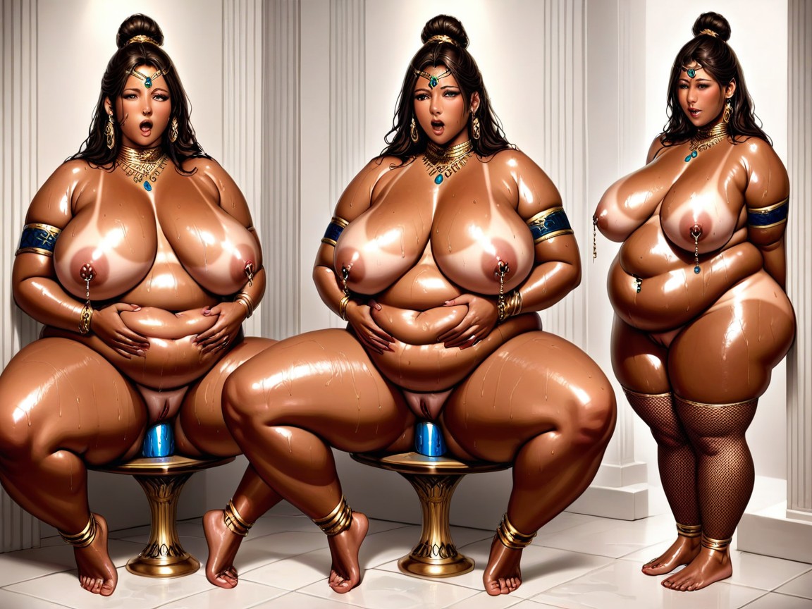 Rings, Armlets, Hard Nipples Porno BBW IA