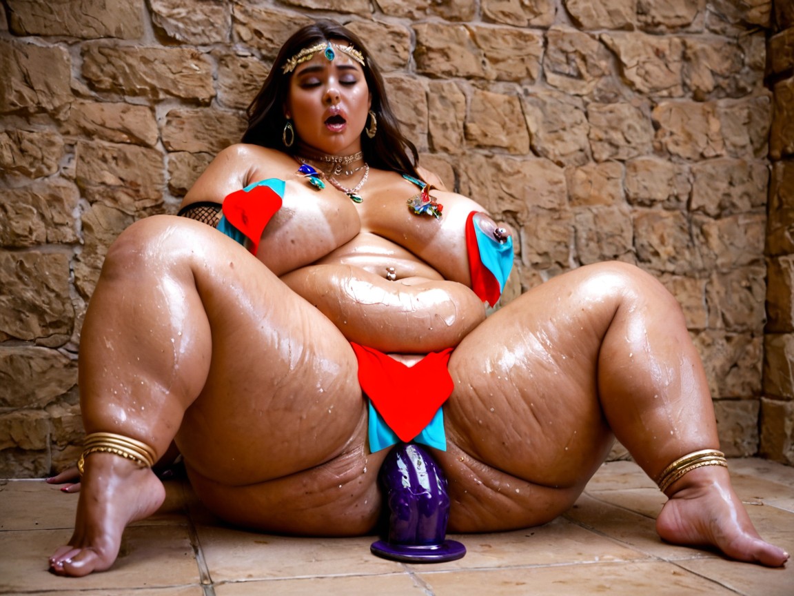 Armlets, Wet Floor, Curvy BBW AI 야짤