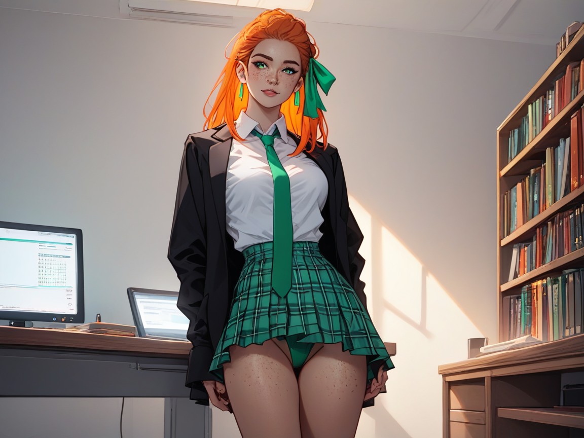 室内, Freckles On Face, Nsfw ラティーナAIエロ
