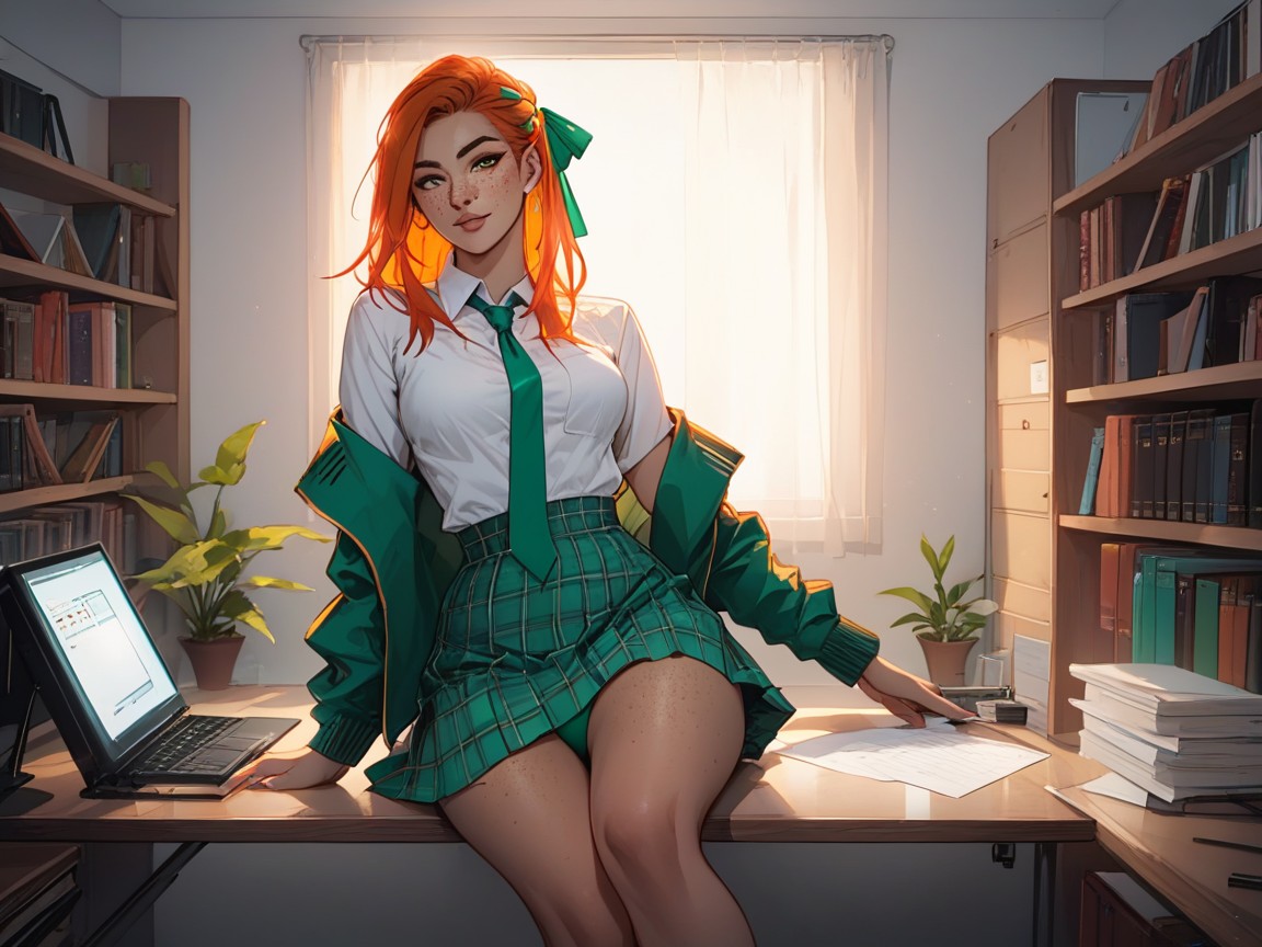 Round Medium Ass, Sleek Legs, Freckles On Breasts 拉丁AI成人