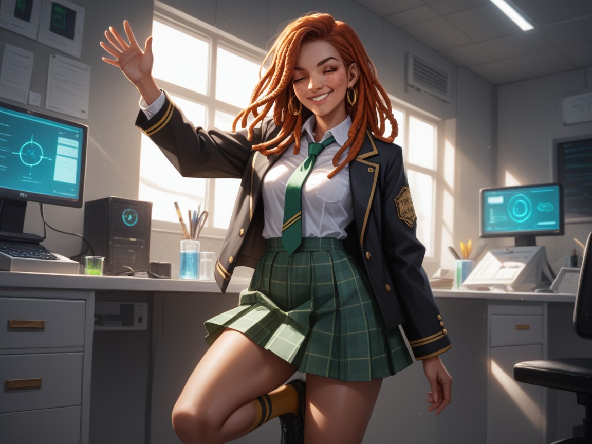 Hips Wider Than Chest, Ginger, Rounded Wide Hips Hentai AI Porn