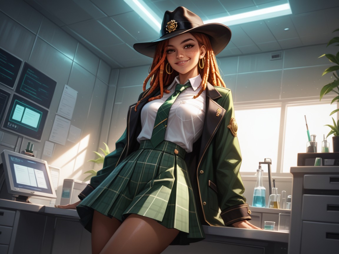 Rounded Abdomen, High Brightness Effect, Smug Expression Hentai AI Porn