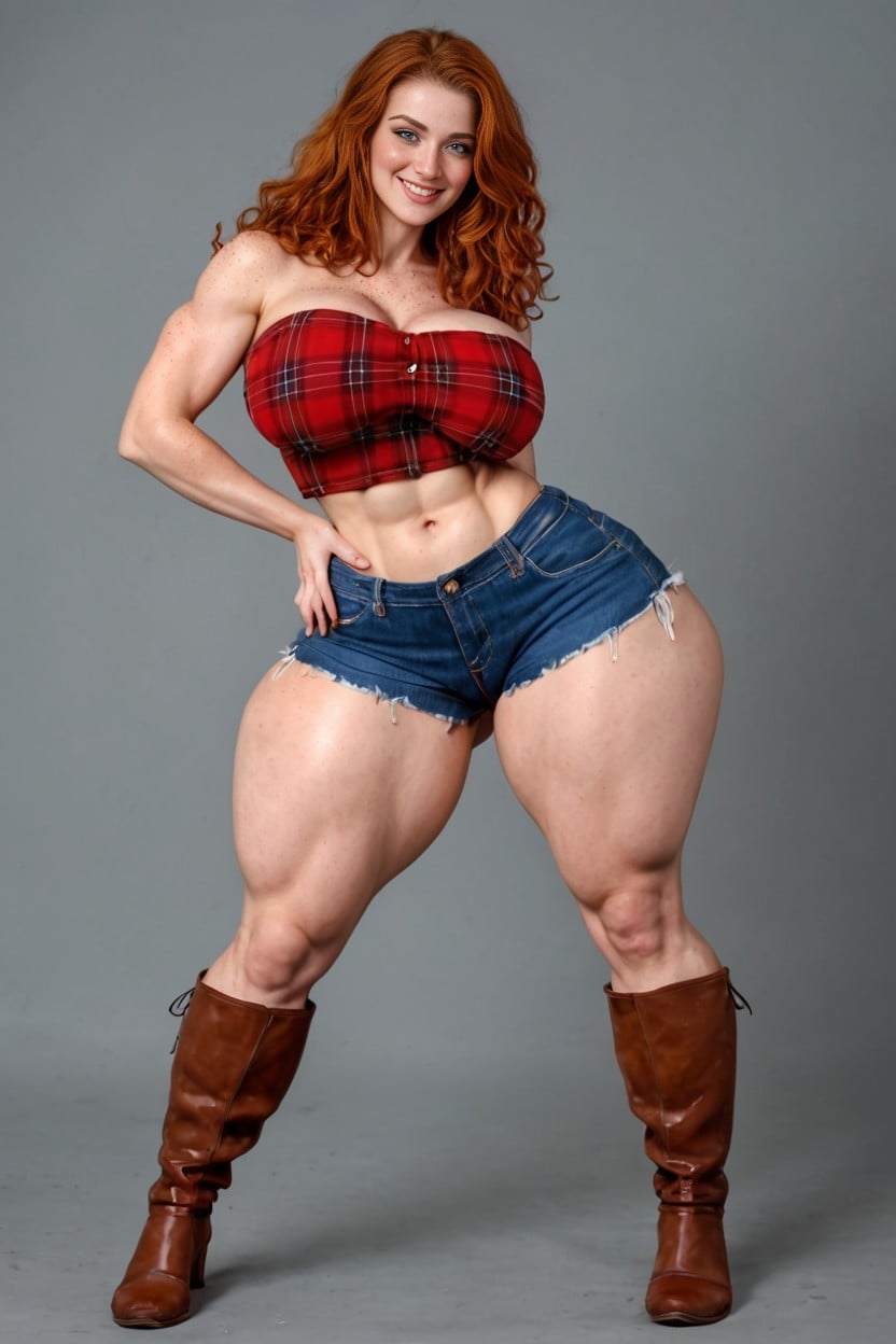 Low Swinging Hips, Small Breast, Big Thighs AI Porn