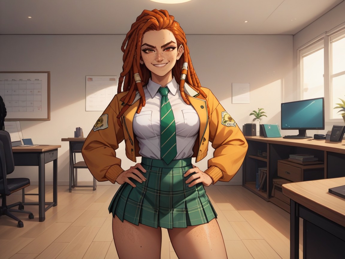 Sleek Legs, Round Medium Ass, Latina AI Porn