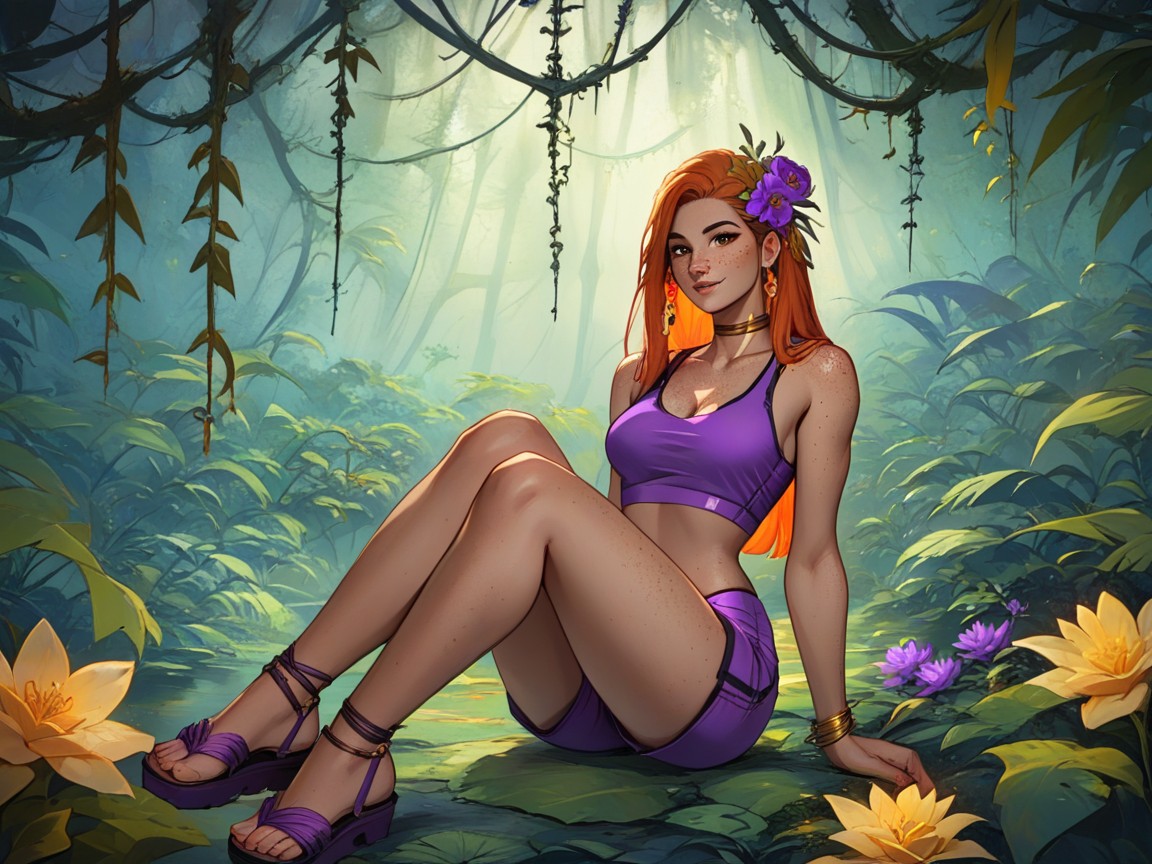 Botanist Cosplay, Medium Breasts, Ass Depth Low Porno latina IA