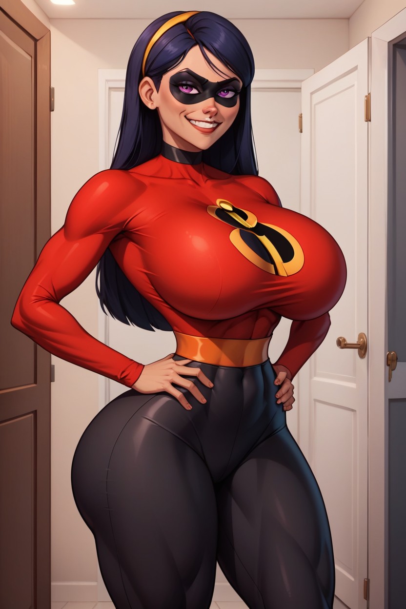 Supermodel, V Line Abs, Perky Large Round Bubble Butt AI Porn