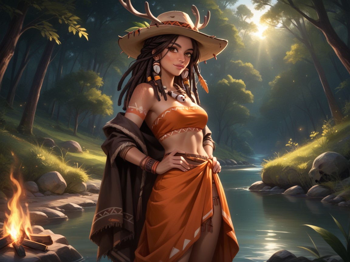 Tribal Jewelry, Nsfw, Rounded Shoulders Hentai IA