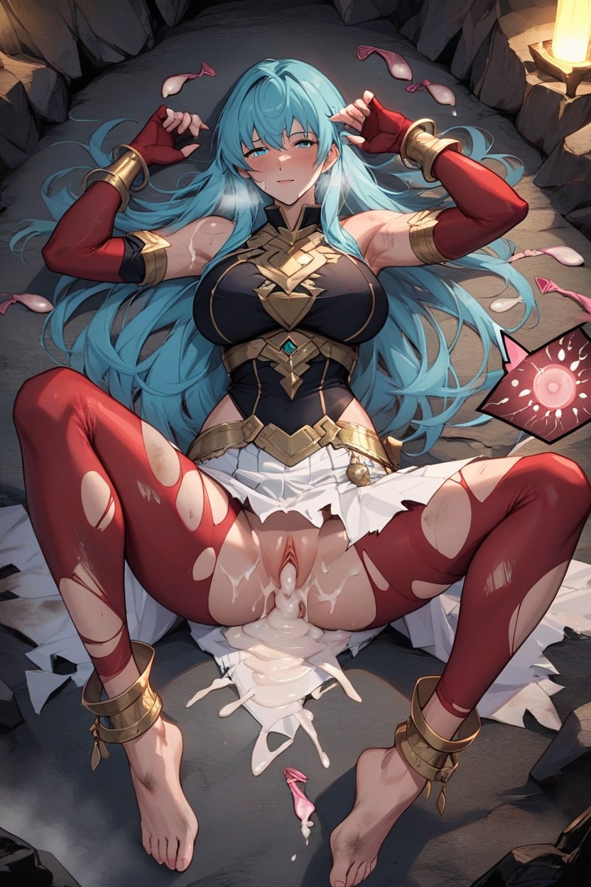 Lying On Cave Wall, Steamy Breath, Barefoot Hentai IA