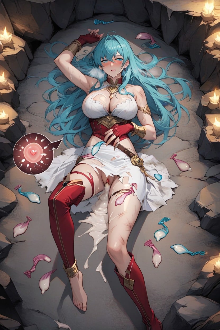 Spread Eagle, After Sex, Ripped Clothing Hentai IA