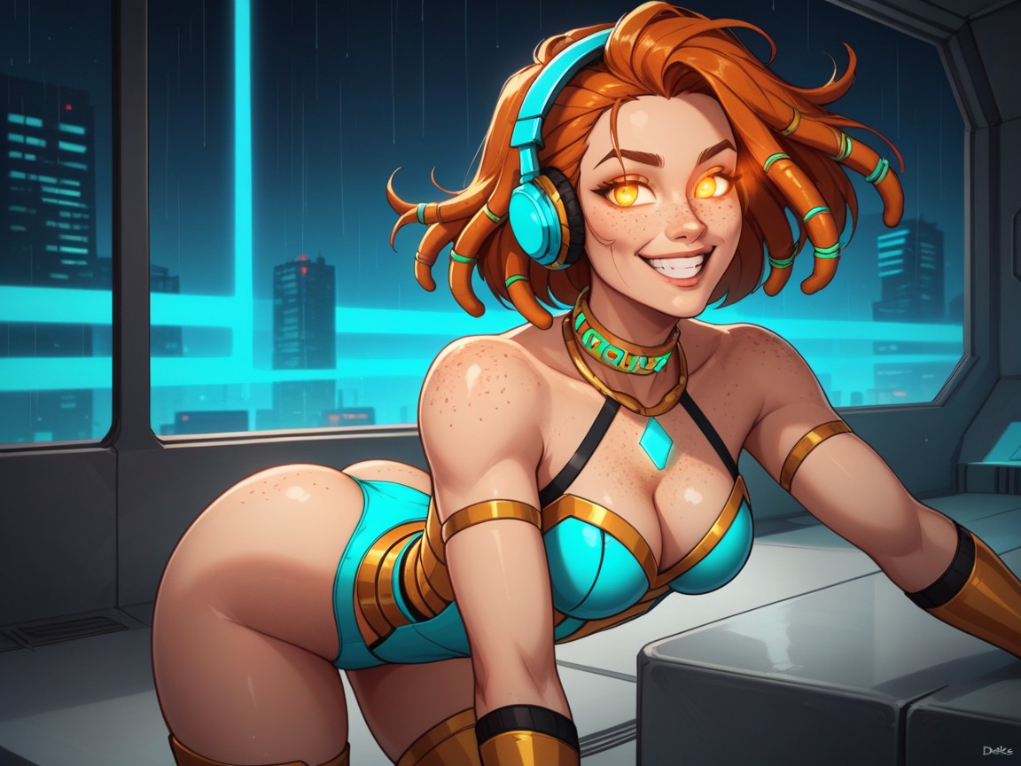 Ojos Brillantes, Saturated Colors, Medium Breasts Hentai IA