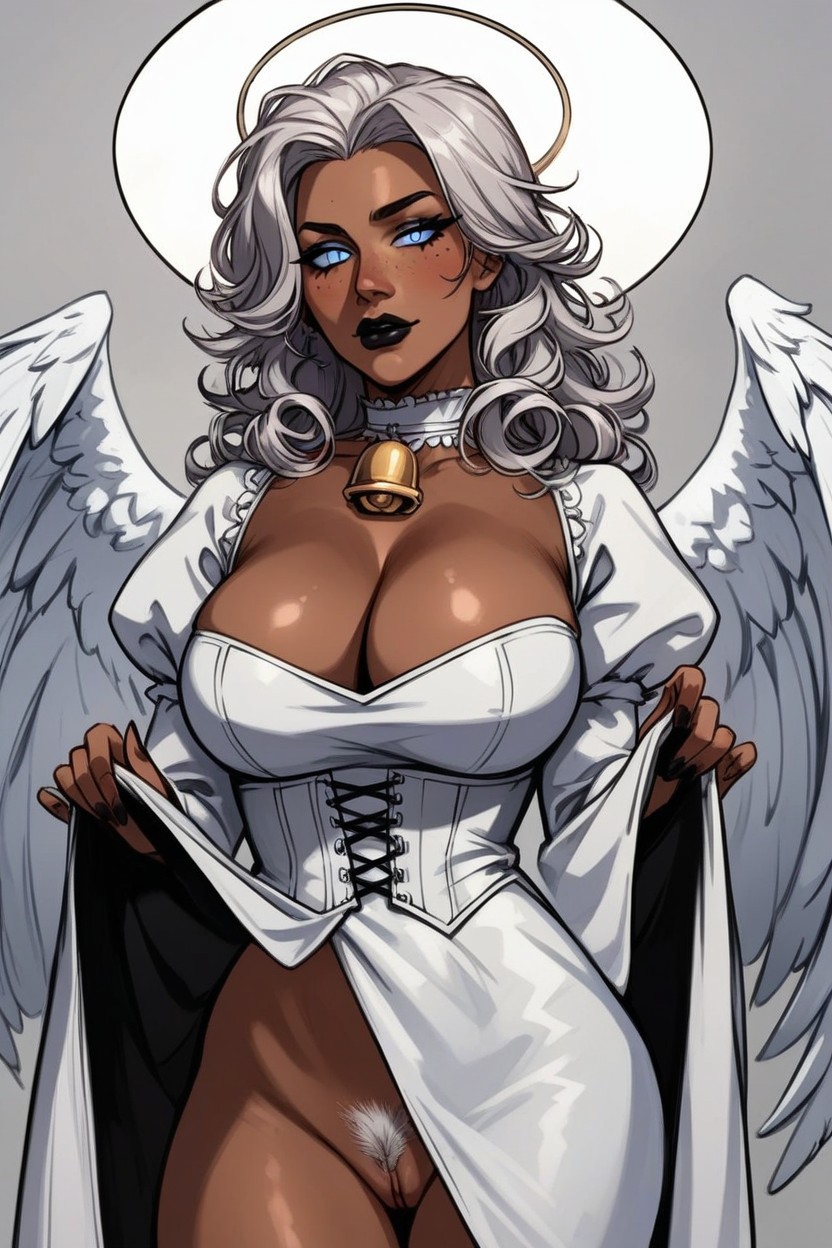 Tall And, Milf, White Double Halo AI Porn