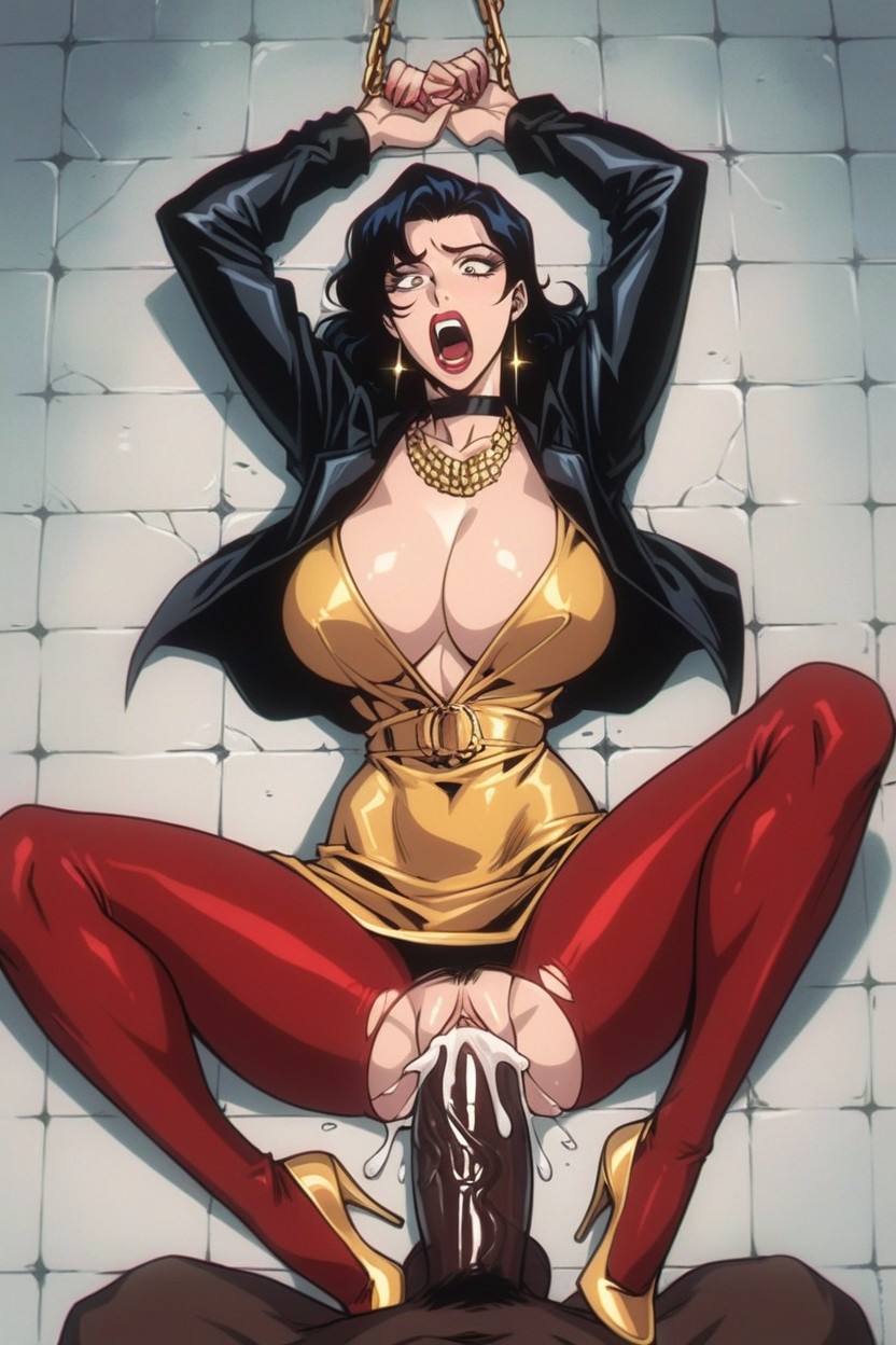 Prison, Bigger Female, Naked Hentai IA pornografia