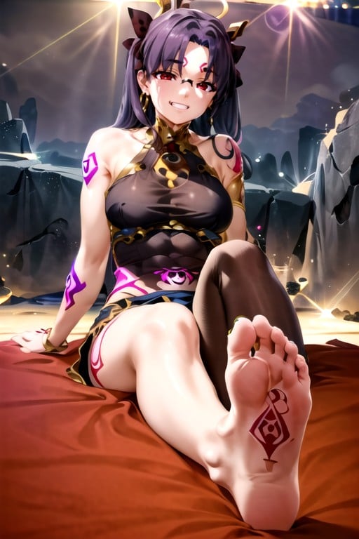 Cabelo Preto, Sorrindo, Ishtar (fate/grand Order) Hentai IA pornografia