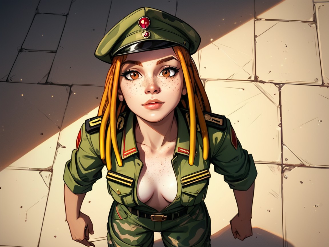 Rounded Wide Hips, Rounded Chest Width, Medium Breasts 拉丁AI色情