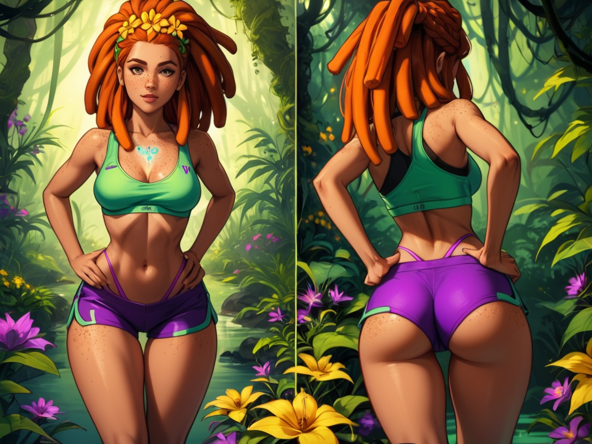 Afterimage, Rounded Torso, Wide Proportionate Waist Porno IA Latina