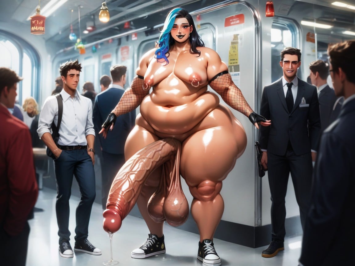 Long Hair, Fat, Dark Eyeshadow AI Gay Porn