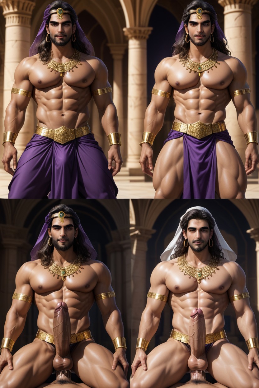 Palace, Thick Thighs, Arabian AI Gay Porn