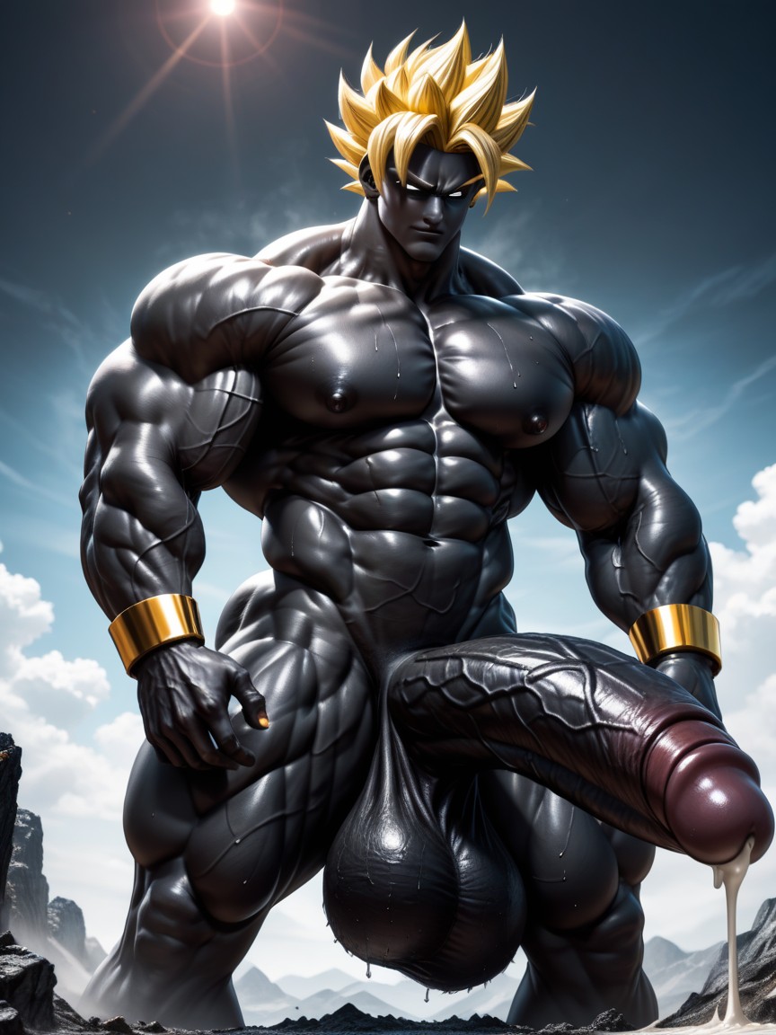 Broly, Huge Ball, Big Man AI Gay Porn