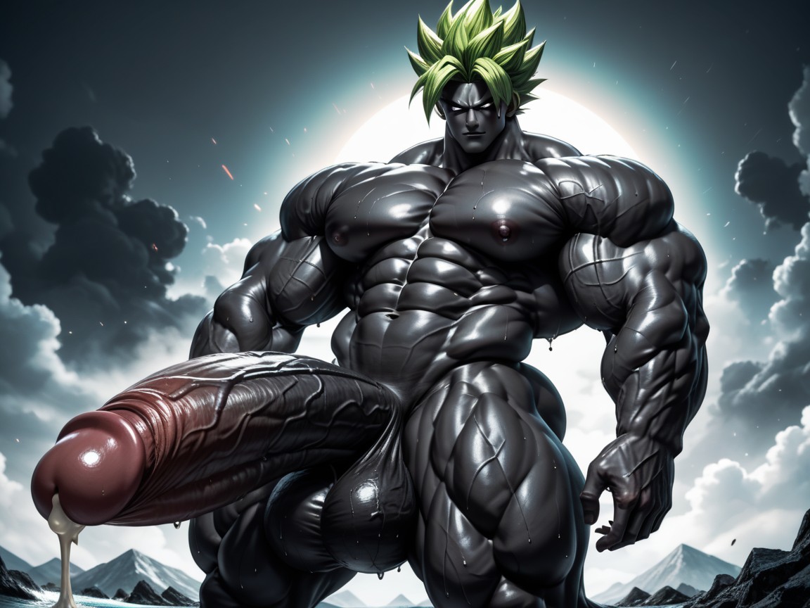 Wide Hips, Hyper Muscular Body, Extreme Proportions AI Gay Porn