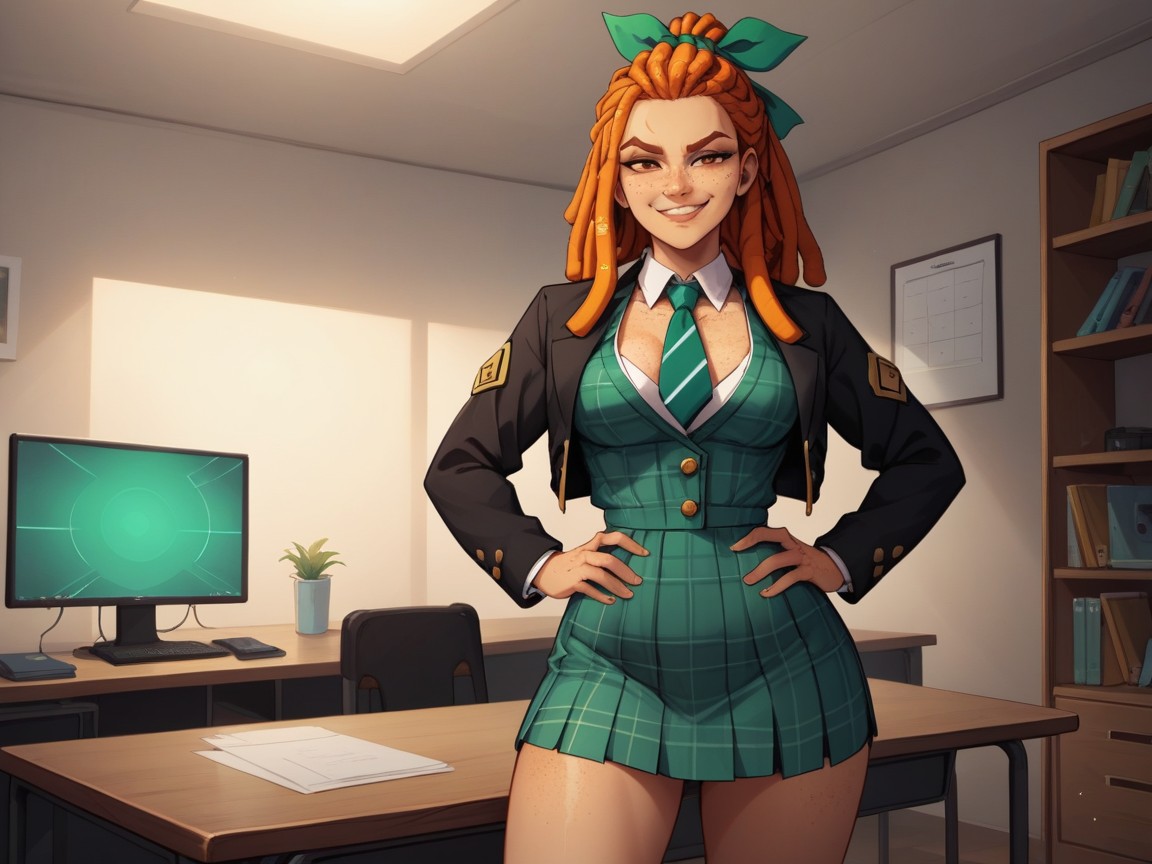 Rounded Torso, Vibrant Colors, Medium Ass Hentai AI Porn