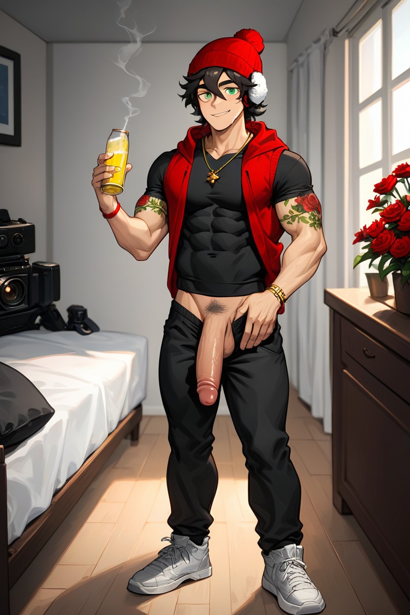 Round Ass, Focus Abs, Big Shoulders AI Gay Porn