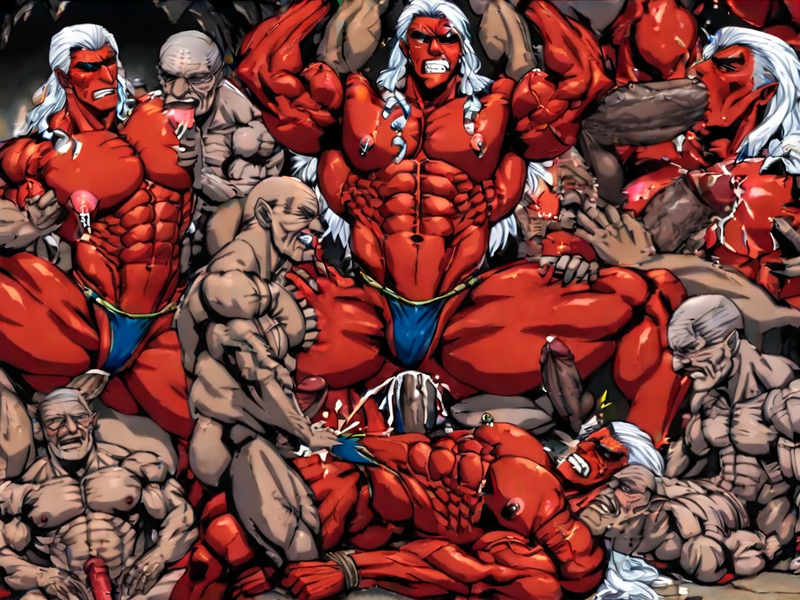 Goblin Gangbang, Choking, Rough Sex AI Gay Porn