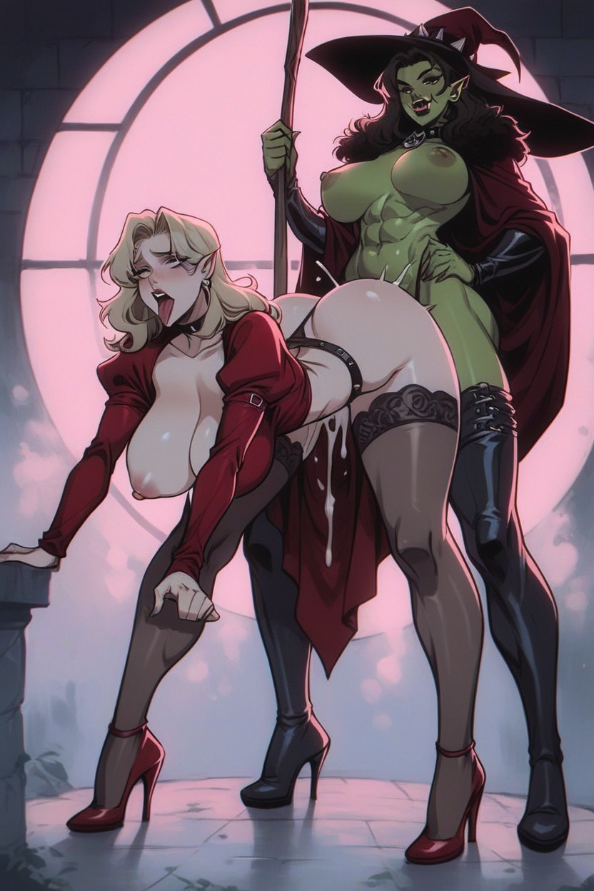 Orc, No Shoes, Pantyhose Hentai AI Porn