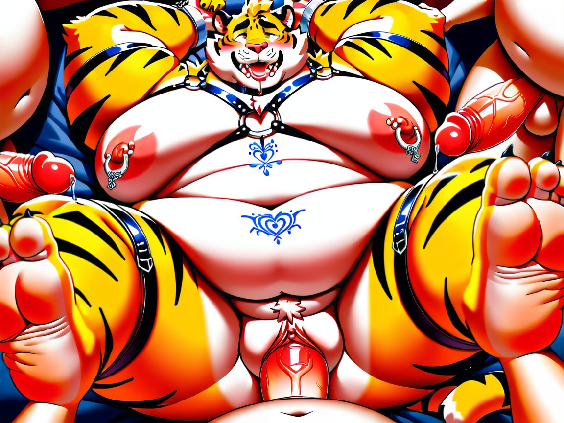 Chubby Facial Features, Horny, Fat Pussy Furry AI Porn