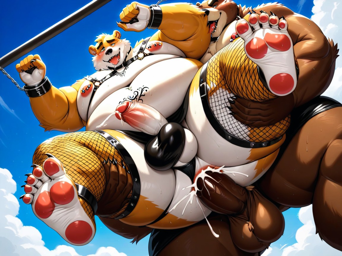 Sweaty, Horny, Big Chubby Feet Furry IA